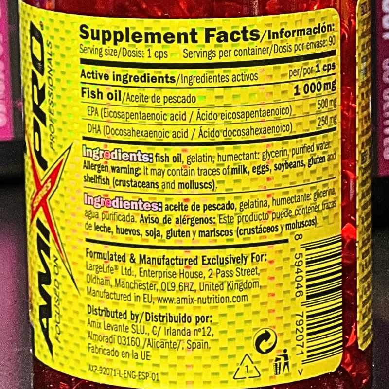 Amix Fish Oil Omega 3 Power 90 Vien Supplement Facts 1732768204
