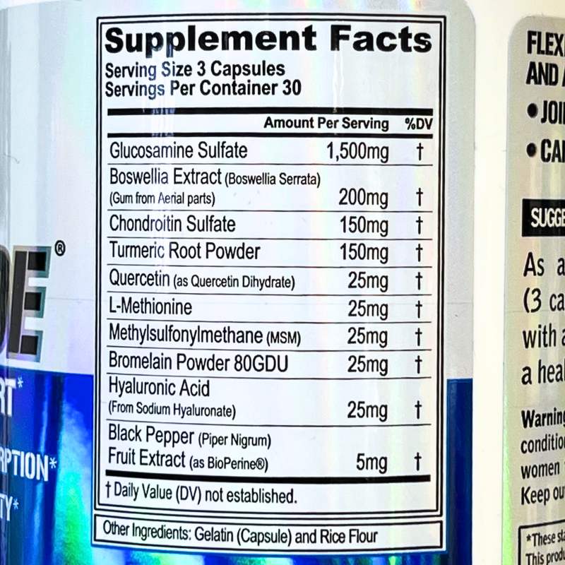 Evl Flexmode Advanced Joint Support 30 Servings Nutrition Facts 1709625893