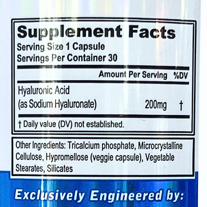 Evl Hyaluronic Acid 30 Servings Nutrition Facts 1709628764