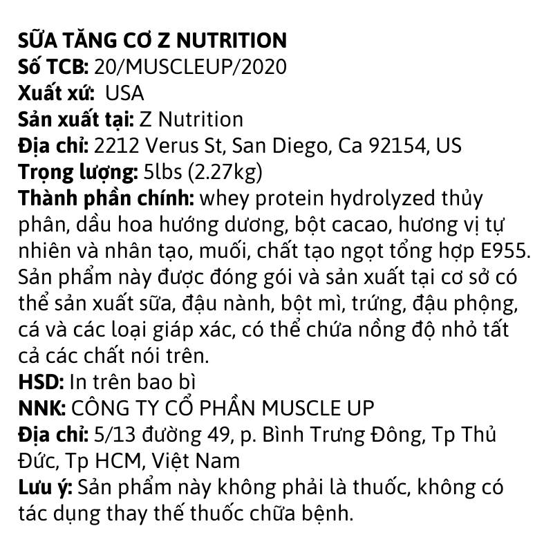 Infor Z Protein 5lbs 1702700925