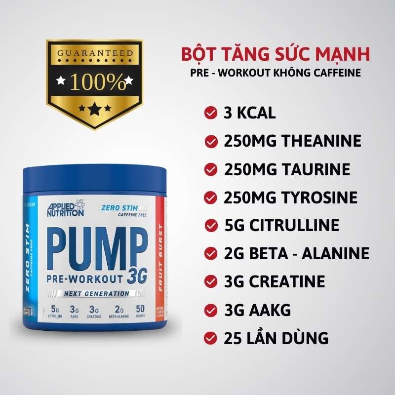 Inforgraphic Pump 3g Pre Workout Zero Stim 25 Servings 1705302366