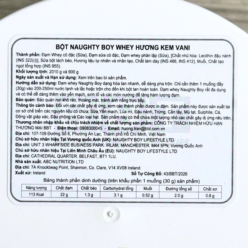 Naughty Boy Advanced Whey 2lbs-6