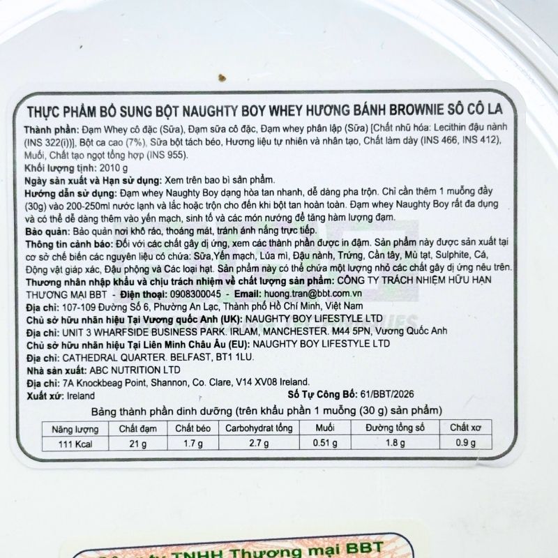 Naughty Boy Advanced Whey 4.45lbs-10