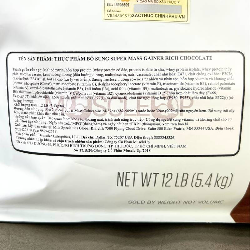 Nhan Phu Super Mass Gainer 12lbs 1702460456