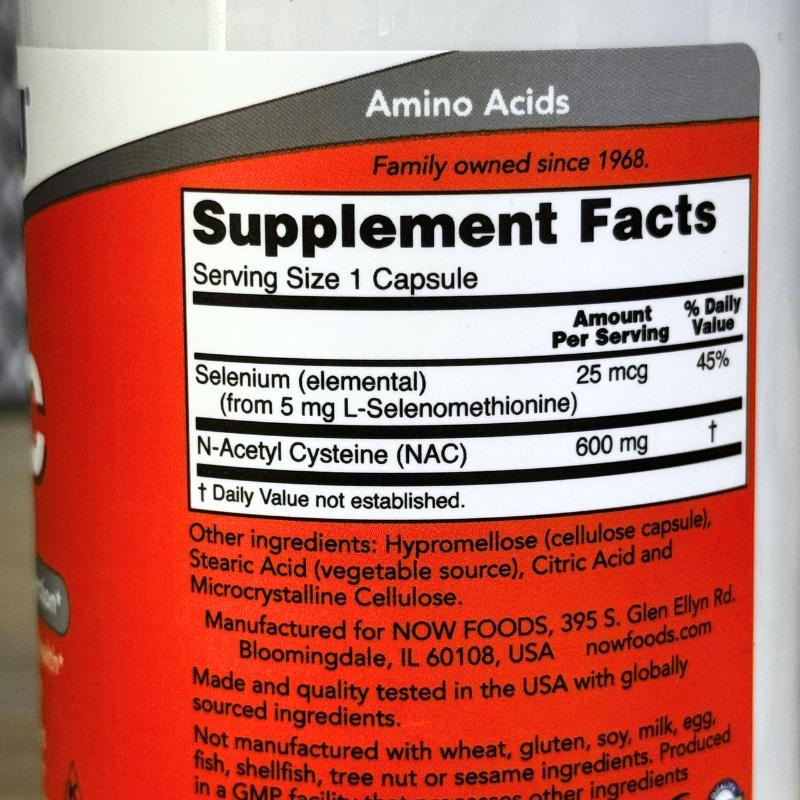 Now Nac 600mg 250 Vien Supplements Facts 1745919119