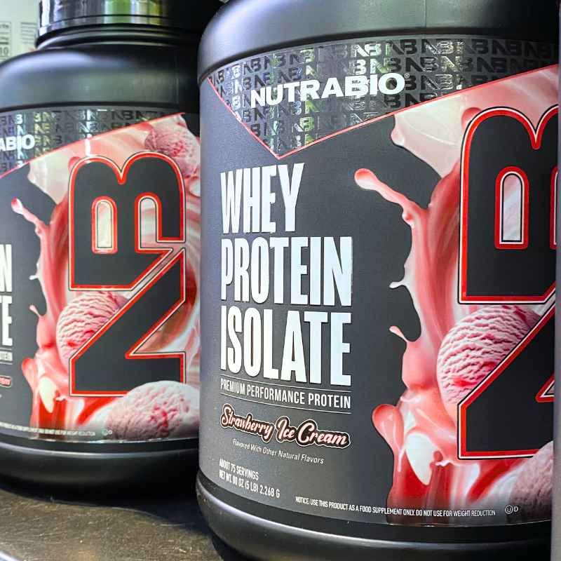 NutraBio Whey Protein Isolate 5lbs-5