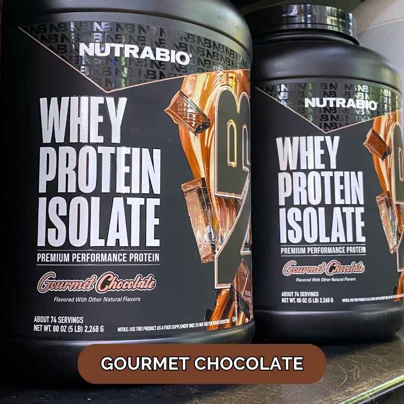NutraBio Whey Protein Isolate 5lbs-6