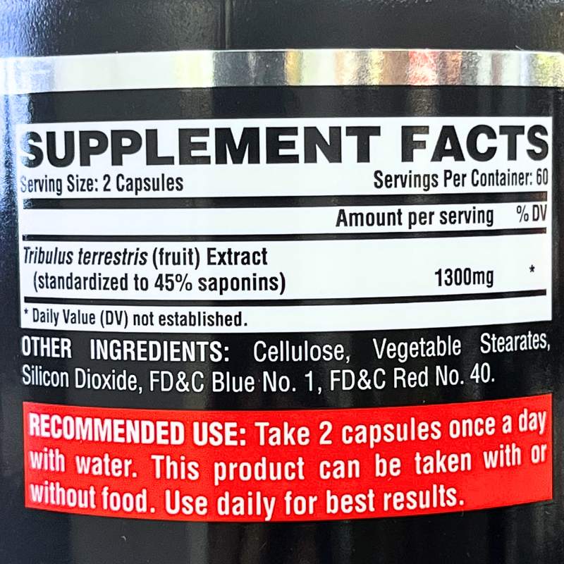 Nutrex Tribulus Black 1300 120 Vien Nutrition Facts 1709627239