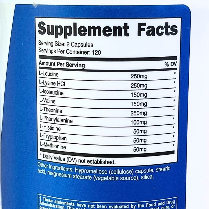 Nutricost Eaa Capsule 120 Servings Nutrition Facts 1703233342