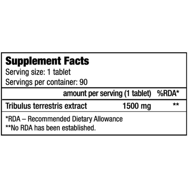 Tribulus Maximus 90 Vien Nutrition Facts 1709613343