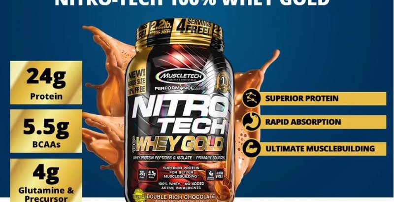 Review TPBS sữa tăng cơ Nitrotech Whey Gold 