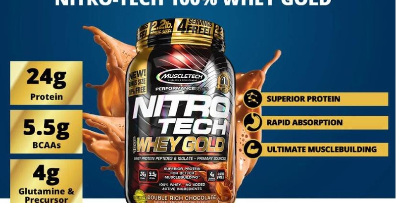 Review TPBS sữa tăng cơ Nitrotech Whey Gold
