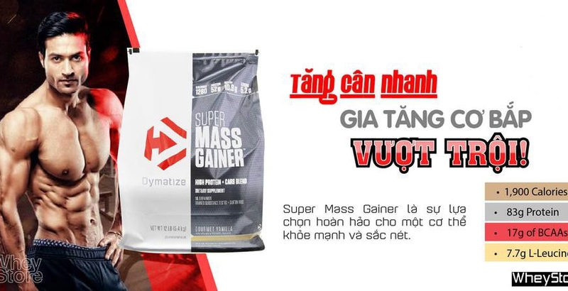 Review Super Mass Gainer - sữa tăng cân nhanh cho người gầy