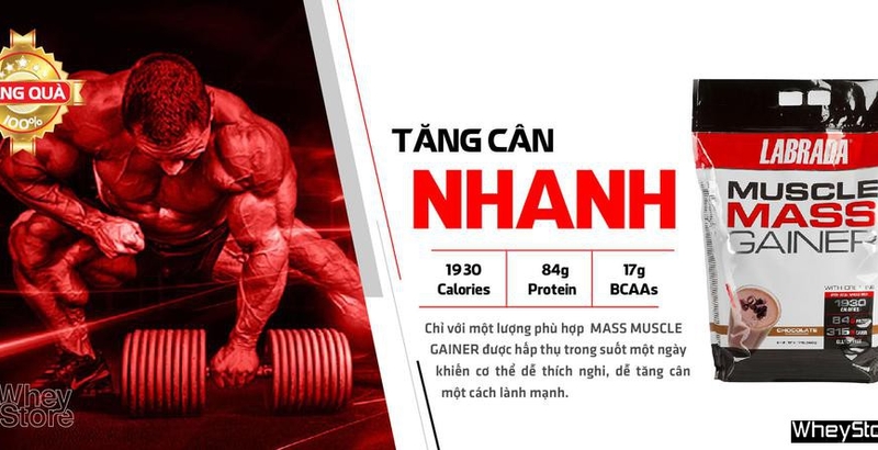Đánh giá sữa tăng cân Muscle Mass Gainer