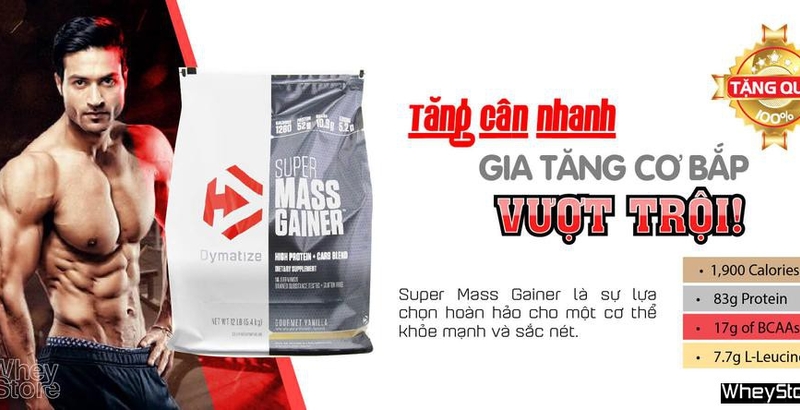 Cách dùng Super Mass Gainer - Sữa tăng cân cho người gầy