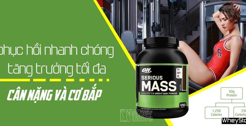 Đánh giá review sữa tăng cân Serious Mass 