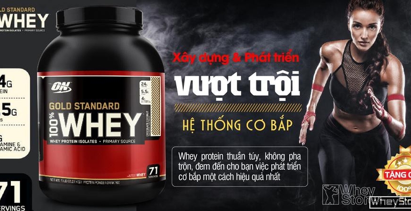 Hướng dẫn sử dụng Gold Standard 100% Whey của Optimum Nutrition