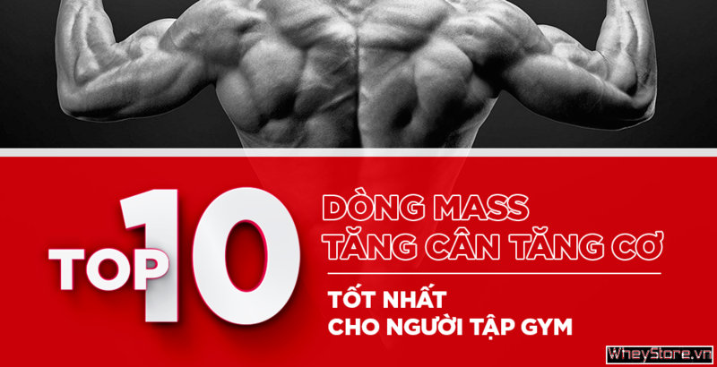 Top 10 dòng Mass tăng cân tăng cơ tốt nhất cho người tập Gym