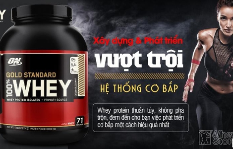 Tác dụng, ưu điểm và cách sử dụng sữa tăng cơ Whey Gold
