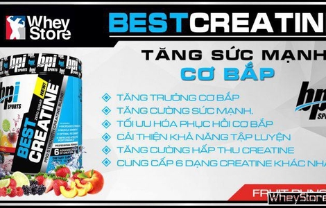 6 dạng Creatine tạo nên 1 Best Creatine hoàn hảo