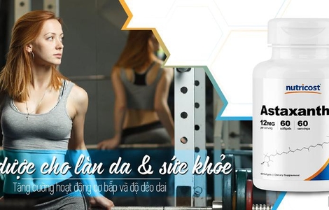 7 tác dụng của Nutricost Astaxanthin đối với sức khỏe