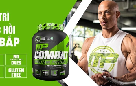 Review sản phẩm hỗ trợ tăng cơ Combat Whey