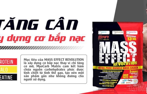 Review sữa tăng cân Mass Effect - tăng cân tăng cơ hoàn hảo
