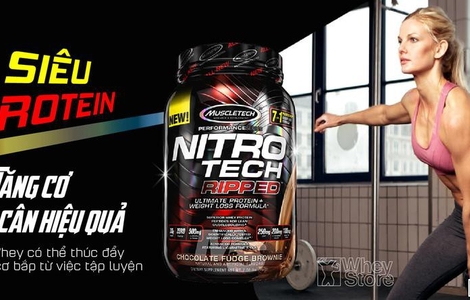 Đánh giá Nitrotech Ripped - Sữa tăng cơ bắp cực nhanh