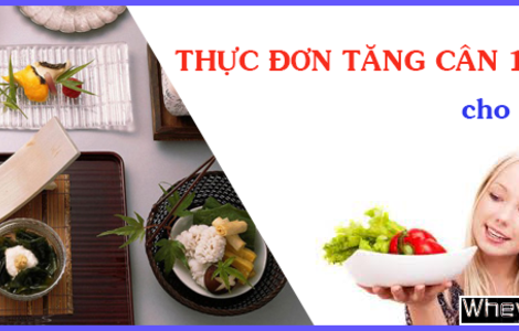 Thực đơn tăng cân trong 1 tuần dành cho nữ gầy