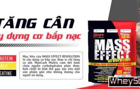 Đánh giá sữa tăng cân Mass Effect của San Nutrition