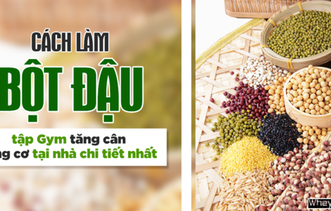 Cách làm bột đậu tập Gym tăng cân tăng cơ tại nhà chi tiết nhất