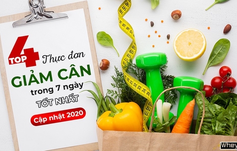 Top 4 thực đơn giảm cân trong 7 ngày tốt nhất năm 2023