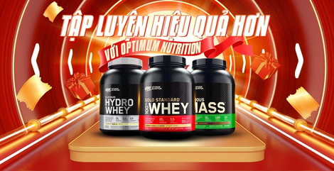 Optimum Nutrition - Tập luyện hiệu quả hơn với Optimum Nutrition