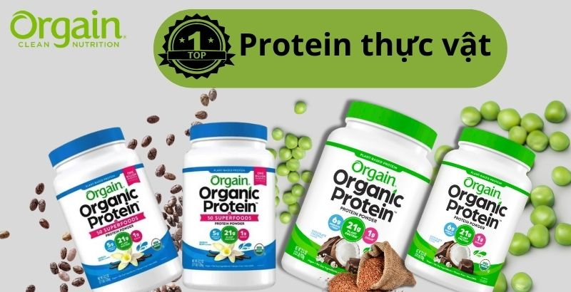 Orgain – Top 1 Protein thực vật