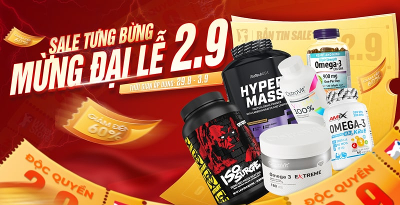 SALE TƯNG BỪNG MỪNG ĐẠI LỄ 2/9