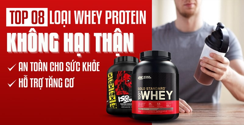 Top 8 loại Whey Protein Không Hại Thận – Lựa Chọn An Toàn Cho Sức Khỏe