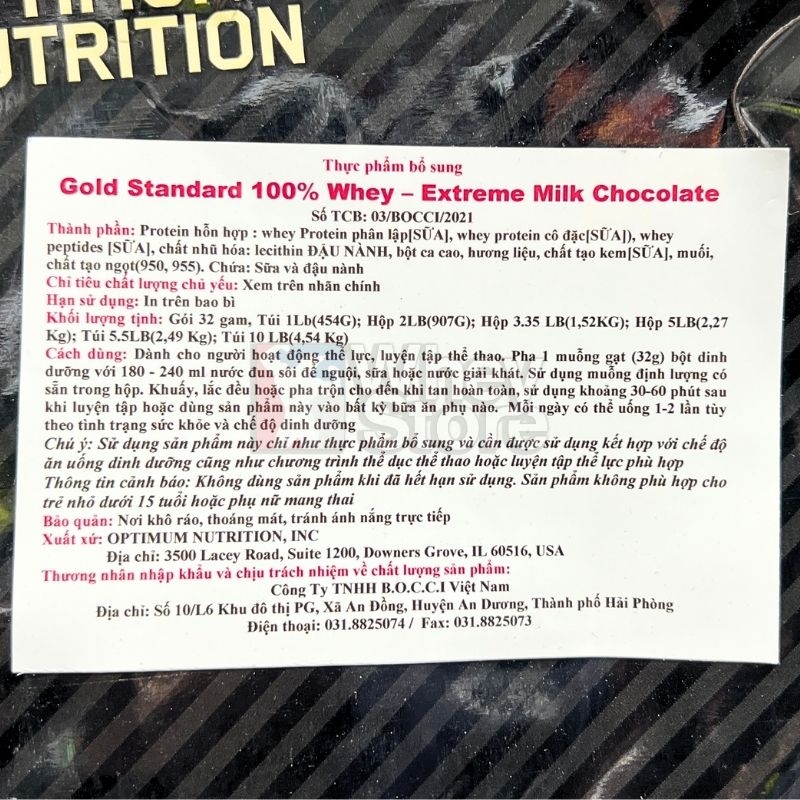 ON Gold Standard 100% Whey 10lbs