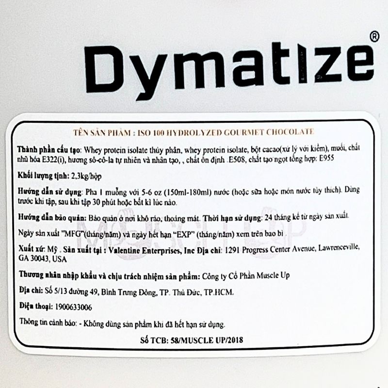 Dymatize ISO 100 Hydrolyzed 5lbs