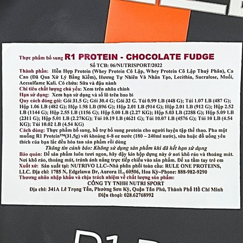 Rule1 Protein 10lbs
