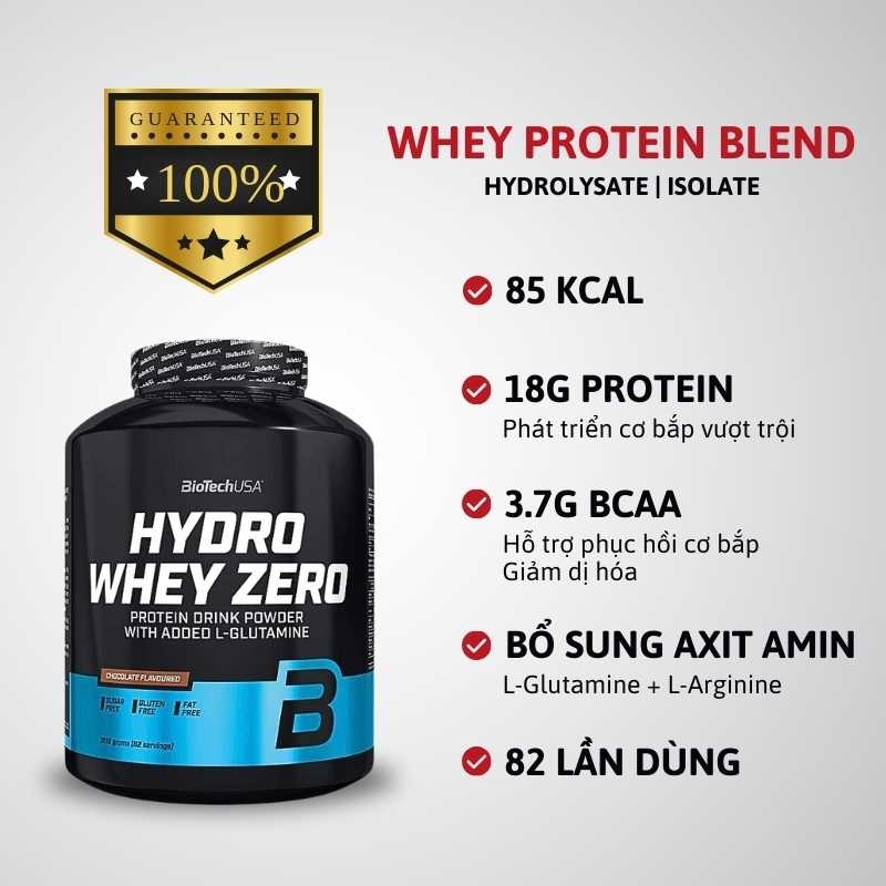 BiotechUSA Hydro Whey Zero 4lbs