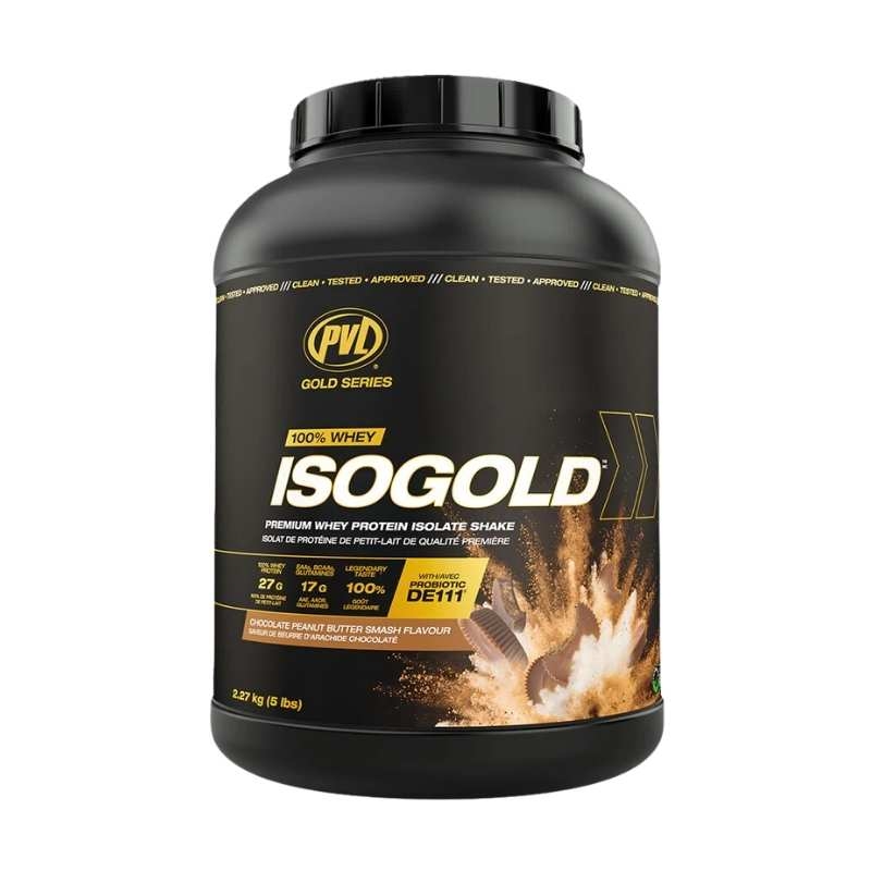 PVL ISO Gold Premium Whey Protein With Probiotic 5lbs