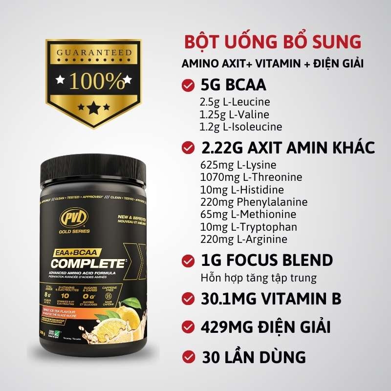 PVL EAA+BCAA Complete 30 servings