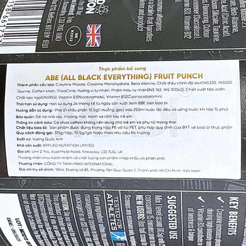 Applied Nutrition ABE Pre-workout 30 servings