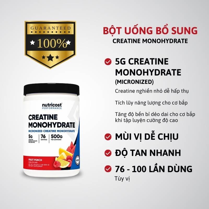 Nutricost Creatine Monohydrate 500g