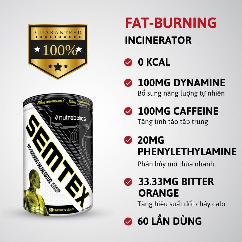 Nutrabolics Semtex - 60 viên