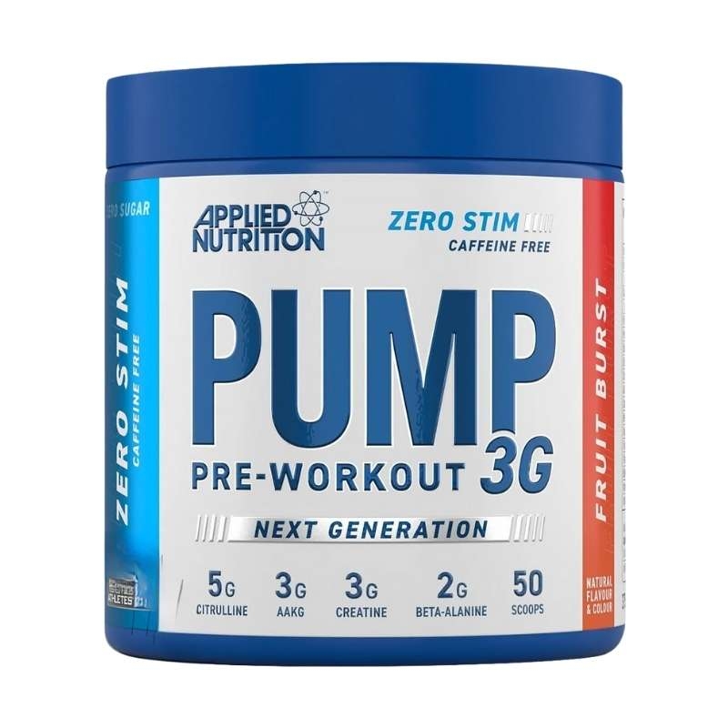 Applied Nutrition PUMP 3G Pre-Workout Zero Stim 25 servings