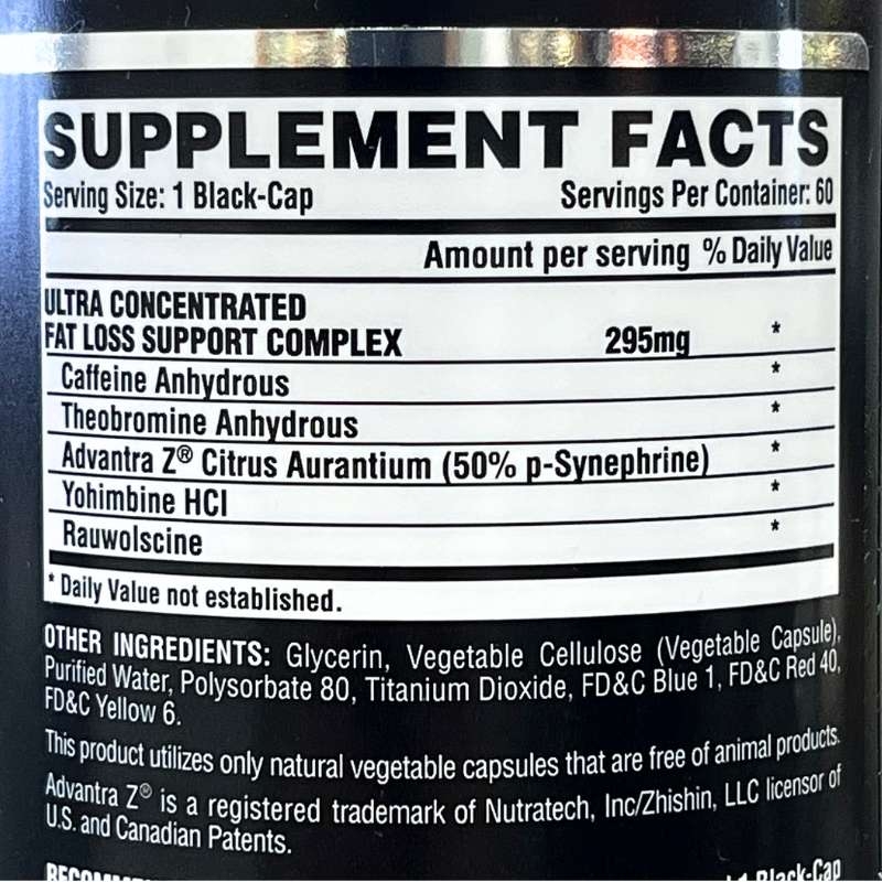 Nutrex Lipo 6 Black Ultra Concentrate Fat Destroyer - 60 viên