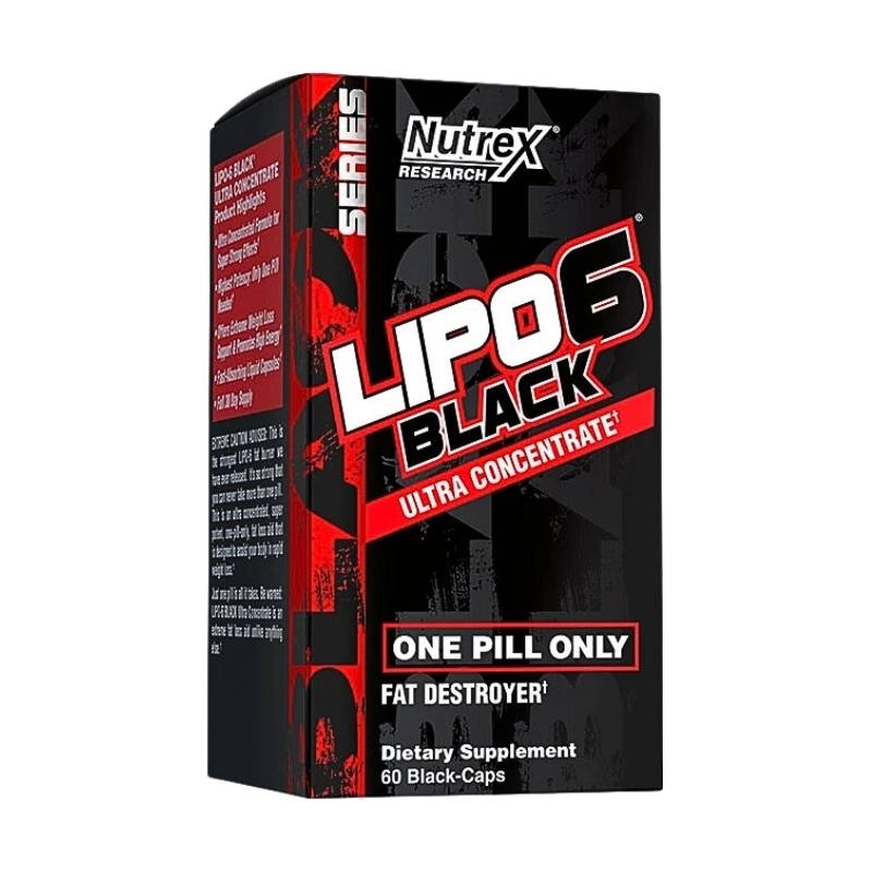 Nutrex Lipo 6 Black Ultra Concentrate Fat Destroyer - 60 viên