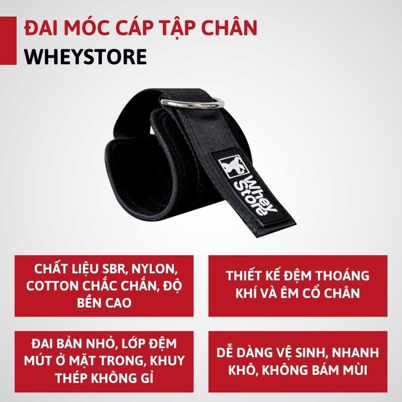 Đai móc cáp tập chân WheyStore