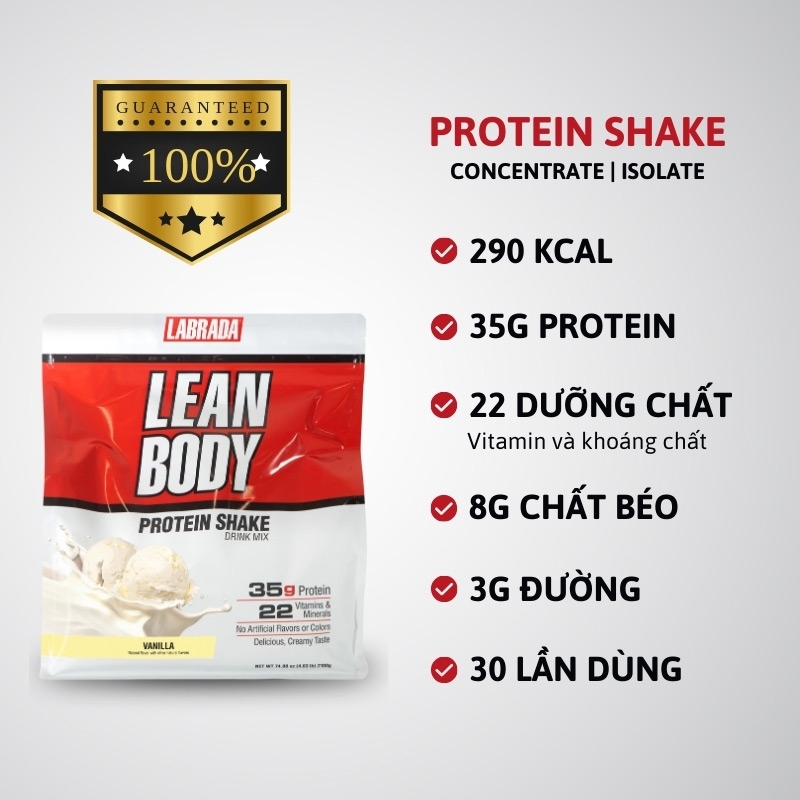 Labrada Lean Body Protein Shake 4.63lbs